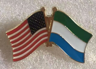 USA & Sierra Leone Friendship Lapel Pin