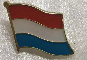 Luxembourg Wavy Lapel Pin