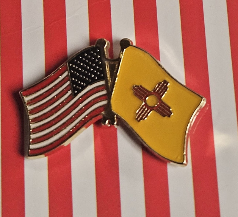 USA & New Mexico Friendship Lapel Pin