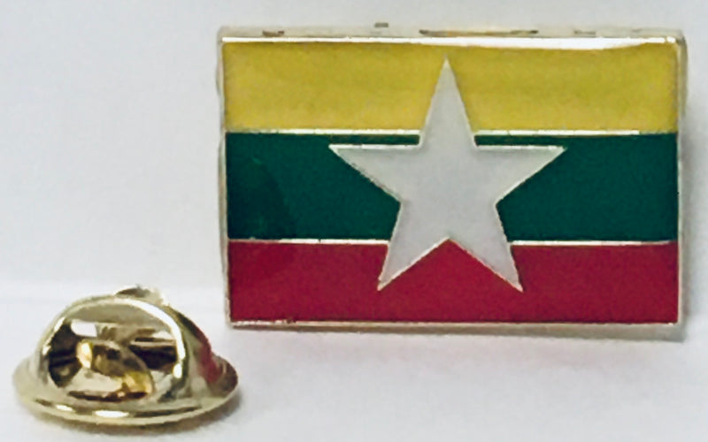 Myanmar Rectangle Lapel Pin