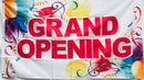 Grand Opening Balloons 3'X5' Flag ROUGH TEX® 100D