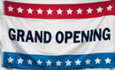 Grand Opening Red White Blue 3'X5' Flag ROUGH TEX® 100D