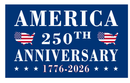 America 250th Anniversary Blue 3'X5' Flag ROUGH TEX® 68D 1876 2026