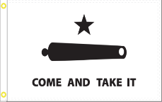 Gonzales Come And Take It 12"x18" Double Sided Flag With Grommets ROUGH TEX® Knit Nylon