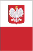 Poland 12"x18" 100D ROUGH TEX® Double Sided Garden Flag