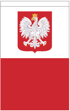 Poland 12"x18" 100D ROUGH TEX® Double Sided Garden Flag