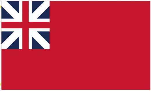 Colonial Red Ensign 18th Century 12"x18" Flag ROUGH TEX® 100D With Grommets