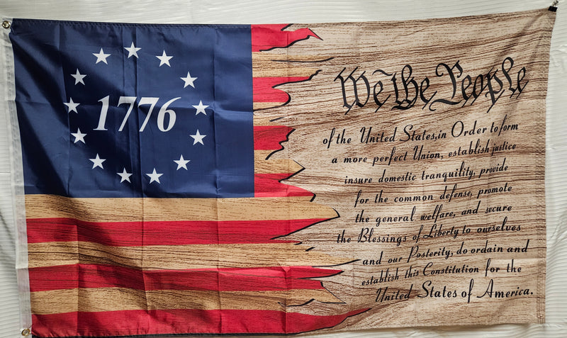 Betsy Ross 1776 We The People Vintage 3'X5' Flag ROUGH TEX® 100D