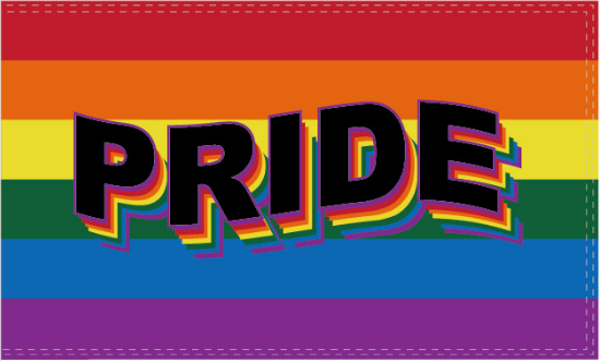 Rainbow Pride 3'X5' Flag ROUGH TEX® 100D LGBT