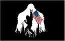 American Big Foot Blackout 3'X5' Flag ROUGH TEX® 100D