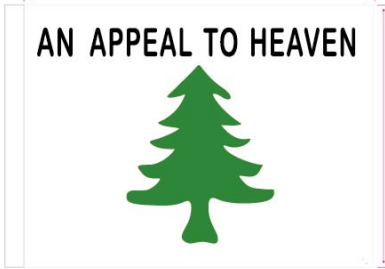 Liberty Pine Tree An Appeal To Heaven 4"x6" Desk Stick Flag Sewn Rough Tex®