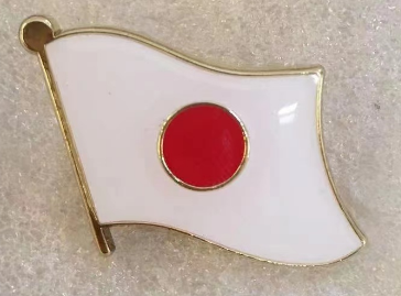 Japan Wavy Lapel Pin