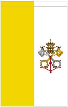 Vatican 12"x18" Papal Catholic 100D ROUGH TEX® Double Sided Garden Flag