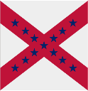 Rucker's Alabama 7th Cavalry Brigade 4'x4' Flag ROUGH TEX® 100D
