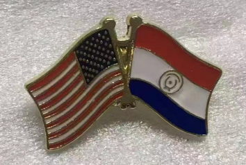 USA & Paraguay Friendship Lapel Pin