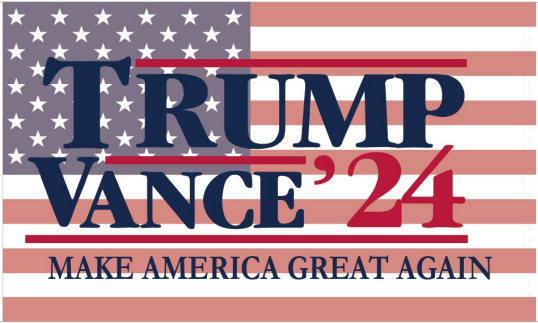 Trump Vance 24 Make America Great Again USA 3'X5' Flag ROUGH TEX® 100D