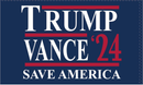 Trump Vance 24 Save America Blue 3'X5' Flag ROUGH TEX® 100D