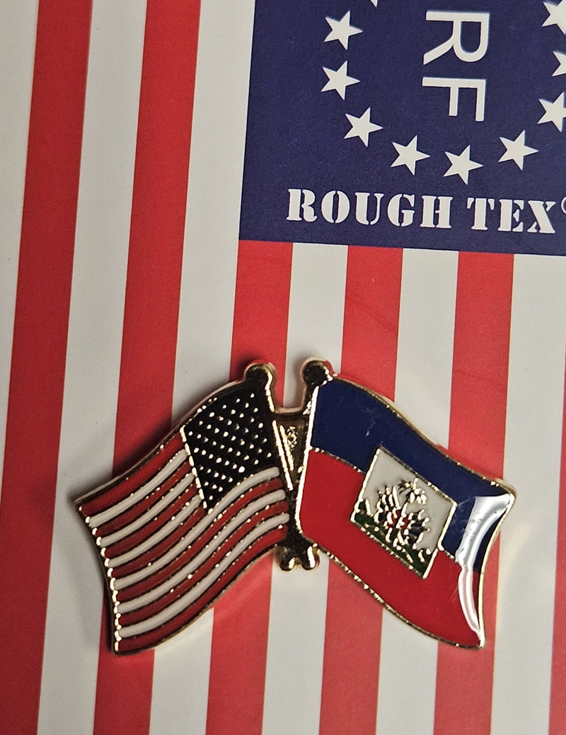 USA & Haiti Friendship Lapel Pin