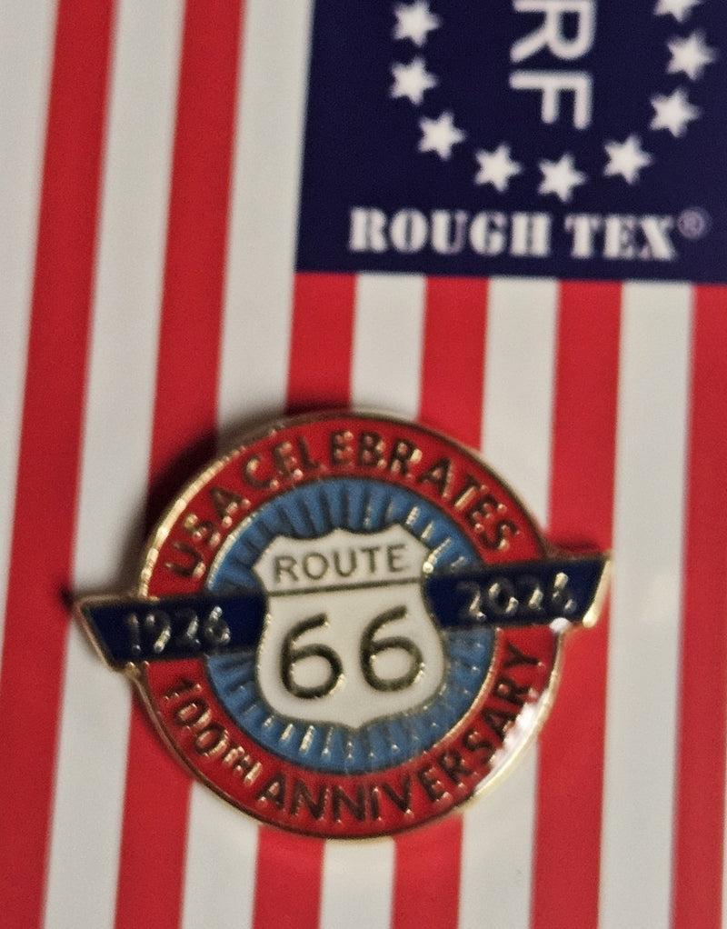 USA Celebrates Route 66 Lapel Pin 1926 2026 America's Mother Road Centennial