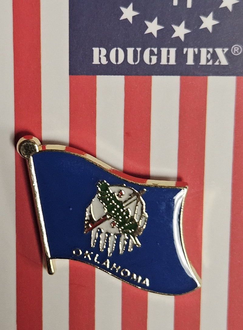 Oklahoma Wavy Lapel Pin