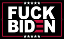 Fuck Biden Stars Black 12"x18" Car Flag ROUGH TEX® Knit Double Sided