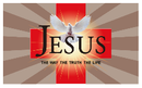 Jesus The Way The Truth The Life 3'X5' Flag ROUGH TEX® 68D