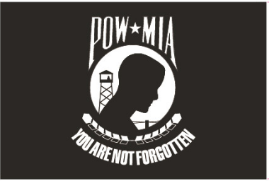 POW MIA 12"x18" Stick Flag ROUGH TEX® 100D 30" Wooden Staff