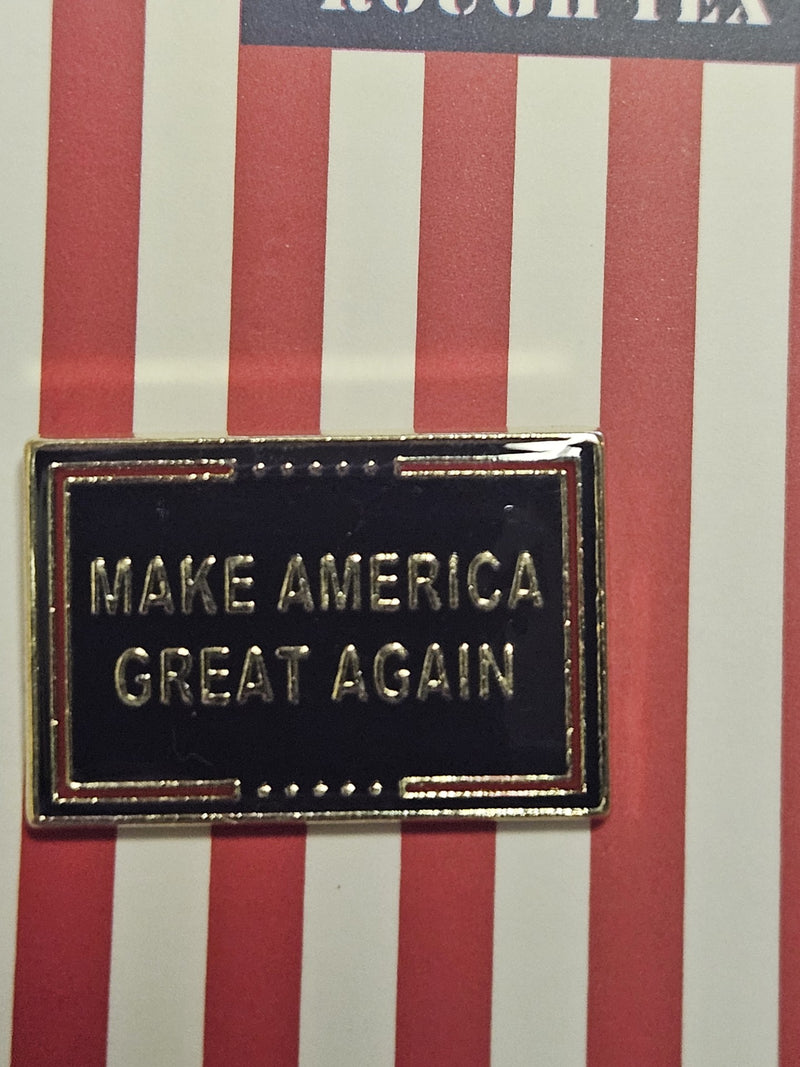 Make America Great Again Blue Rectangle Lapel Pin MAGA