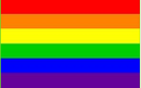 Rainbow 12"x18" Flag ROUGH TEX® 100D With Grommets