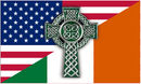USA Irish Celtic Cross 3'X5' Flag ROUGH TEX® 100D