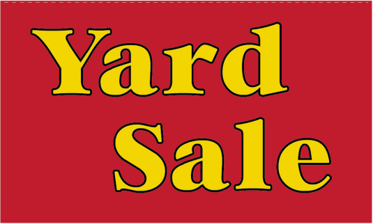 Yard Sale Red 3'X5' Flag ROUGH TEX® 100D