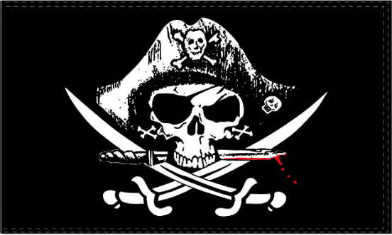 Dead Man Chest Pirate 12"x18" Flag ROUGH TEX® 100D With Grommets