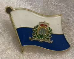 San Marino Wavy Lapel Pin