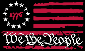 Betsy Ross We The People 1776 Red 12"x18" Double Sided Flag With Grommets ROUGH TEX® Knit Nylon