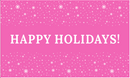 Happy Holidays Pink 3'X5' Flag ROUGH TEX® 100D