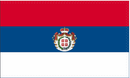 Serbia Royal 1832 3'X5' Flag ROUGH TEX® 100D