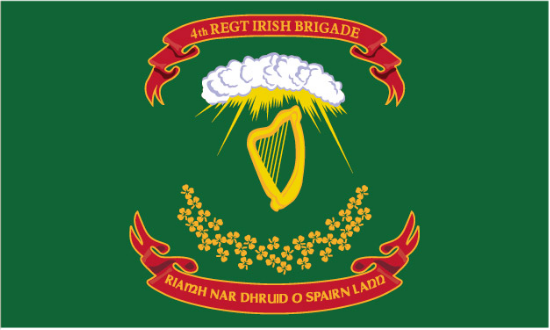 4th Irish Regiment Brigade 3'x5' Flag ROUGH TEX® 100D