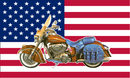 USA Motorcycle 3'X5' Flag ROUGH TEX® 100D  American Bikers