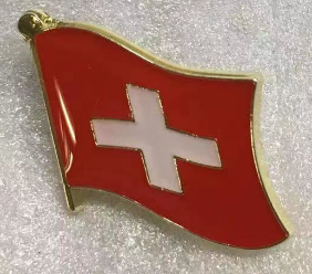 Swiss Wavy Lapel Pin