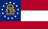 Georgia 3'X5' Embroidered Flag ROUGH TEX® 600D