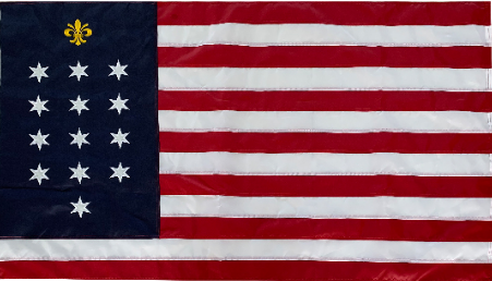 US French Alliance 3'X5' Embroidered Flag ROUGH TEX® 600D