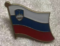 Slovenia Wavy Lapel Pin