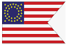 Union Cavalry Guidon 3'X5' Embroidered Flag ROUGH TEX® 300D with Colored Box
