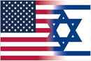 USA Israel Fading 5'x8' Flag Rough Tex ® 100D