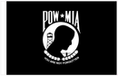 POW MIA 12"x18" Stick Flag ROUGH TEX® 100D 30" Wooden Stick