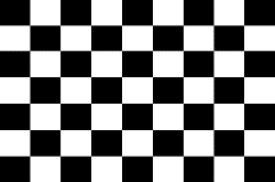 Checkered 12"x18" Car Flag ROUGH TEX® Knit Nylon Double Sided