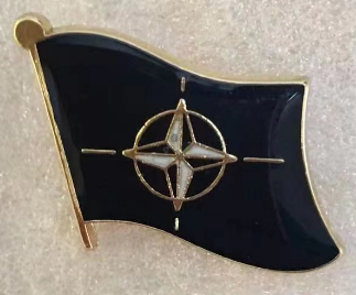 NATO Country Wavy Lapel Pin