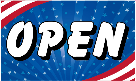 Open USA Stars 3'X5' Flag ROUGH TEX® 100D