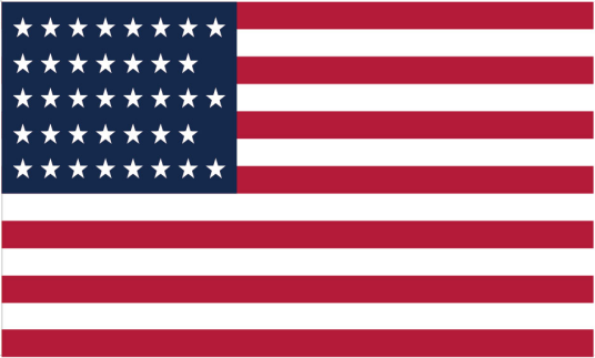 USA 38 Stars 3'x5' Flag ROUGH TEX® 100D