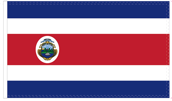 Costa Rica 3'X5' Flag ROUGH TEX® 100D